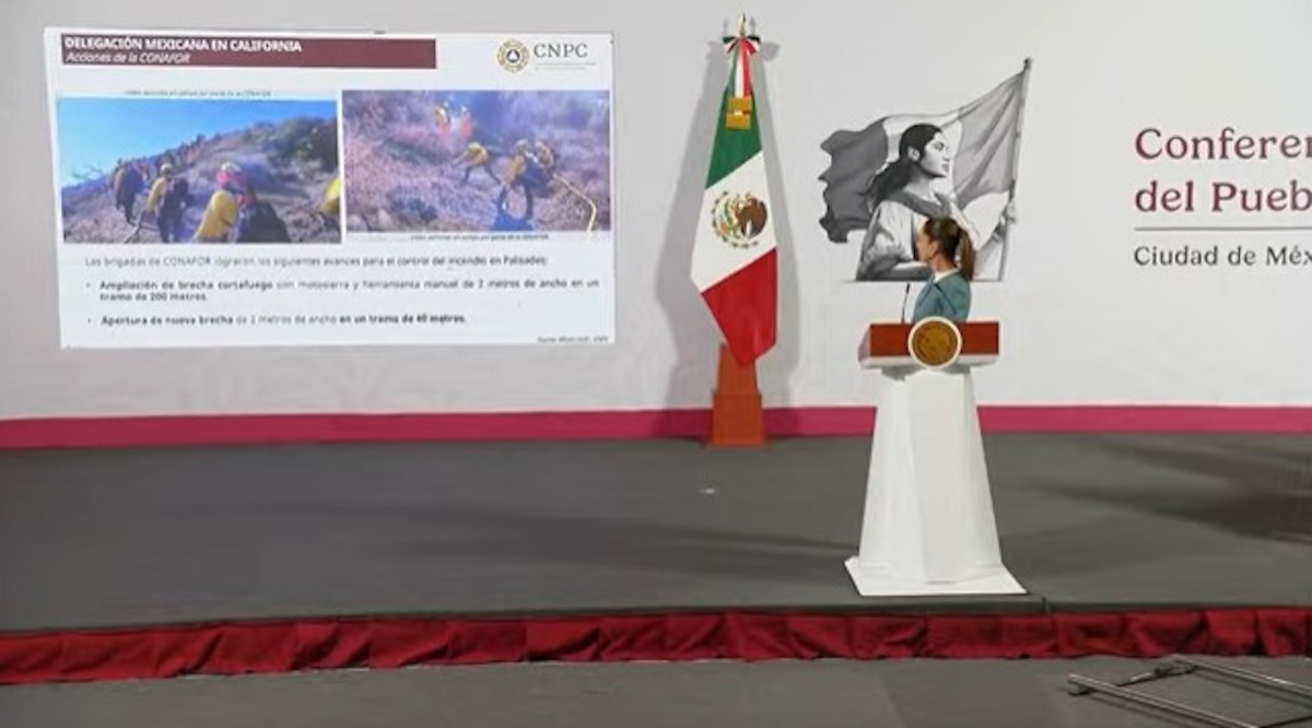 Protección Civil informa sobre labores de combate a incendios en Los Ángeles