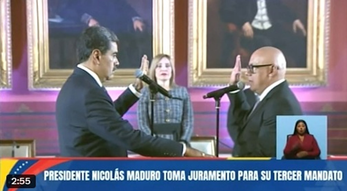 A pesar de las protestas, Nicolás Maduro toma protesta como presidente de Venezuela