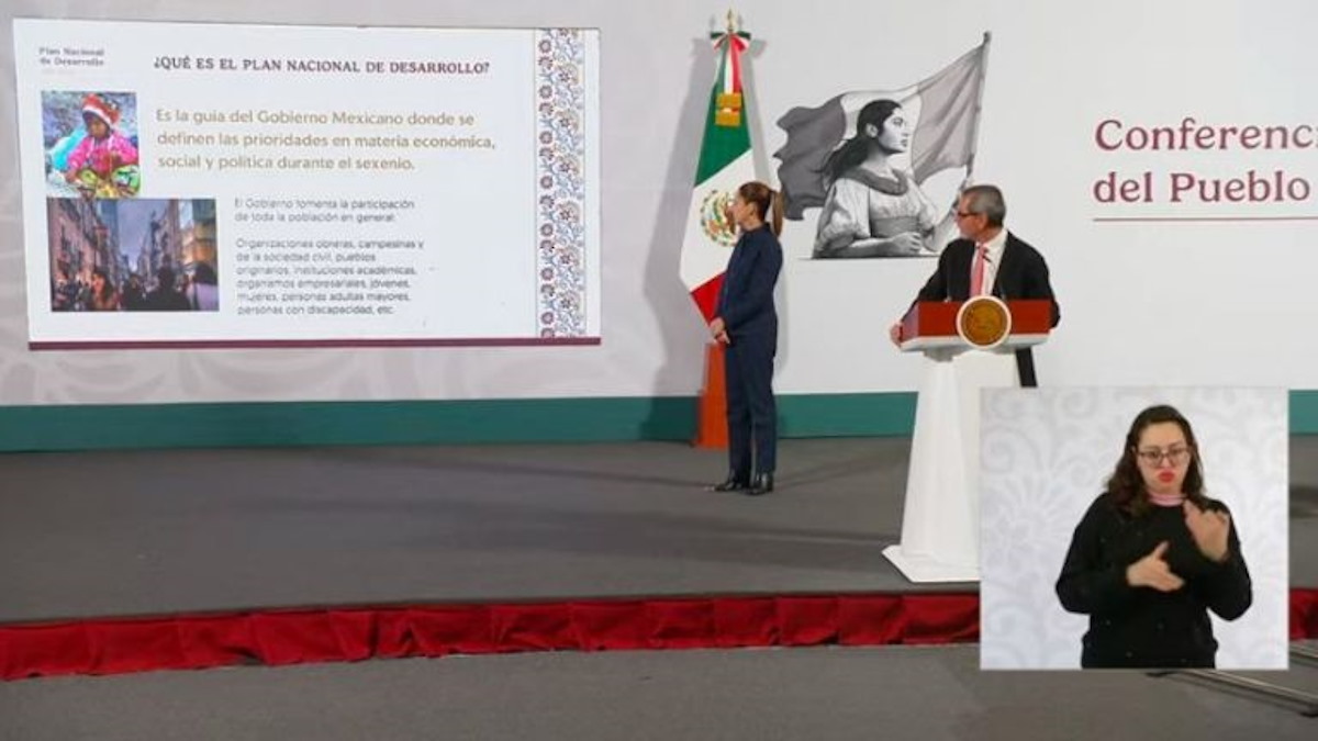 Presentan el Plan Nacional de Desarrollo del gobierno de Claudia Sheinbaum