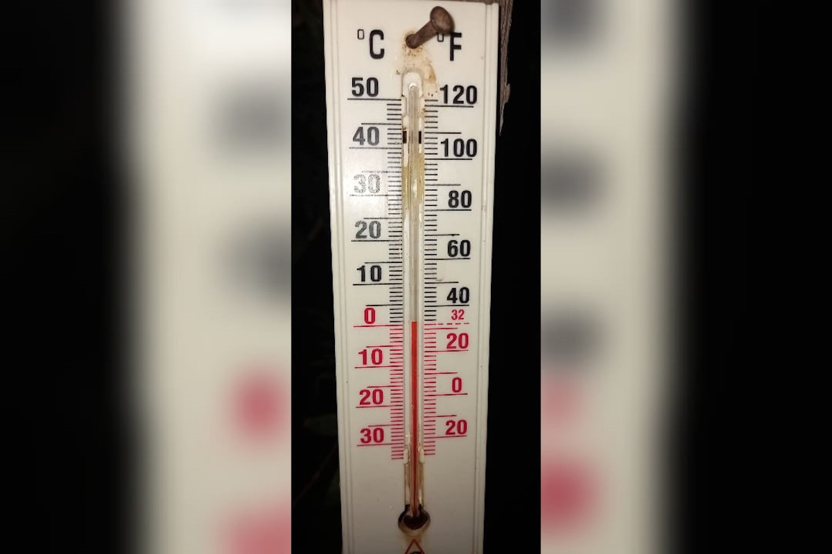 ¡Ya nos está helando en Genaro Estrada! Registran temperaturas de -1 grados