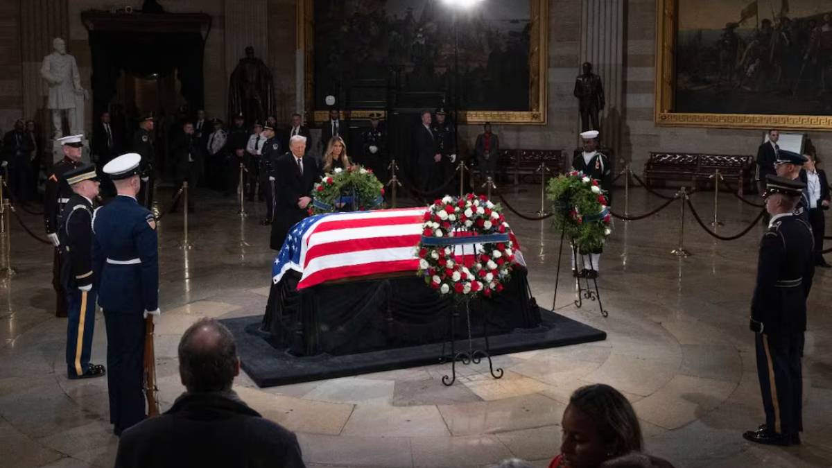 Donald Trum rinde homenaje a Jimmy Carter en el Capitolio tras críticas por el Canal de Panamá