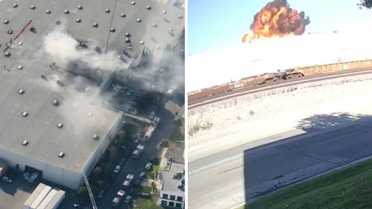Avioneta se estrella contra un almacén en Fullerton, California; reportan 2 muertos y varios lesionados