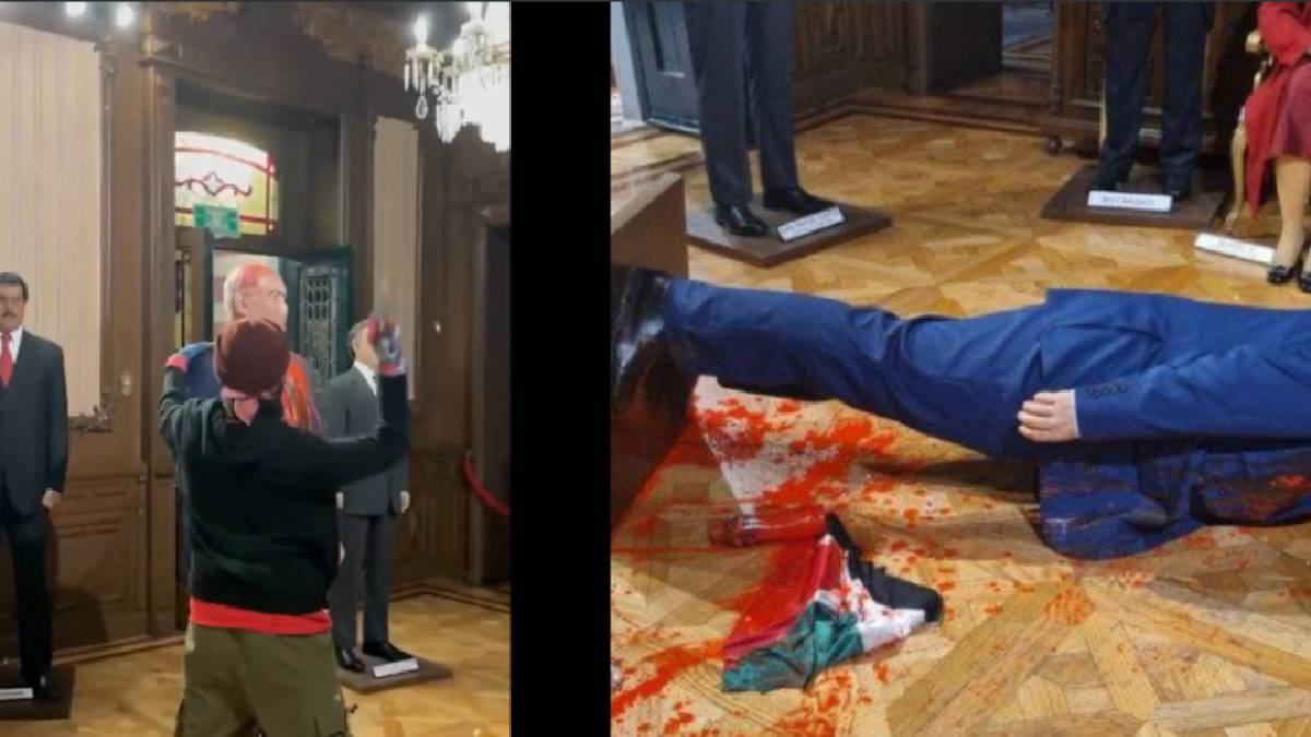 Israel califica de vandalismo el ataque  a figura de Netanyahu en Museo de Cera de la CDMX