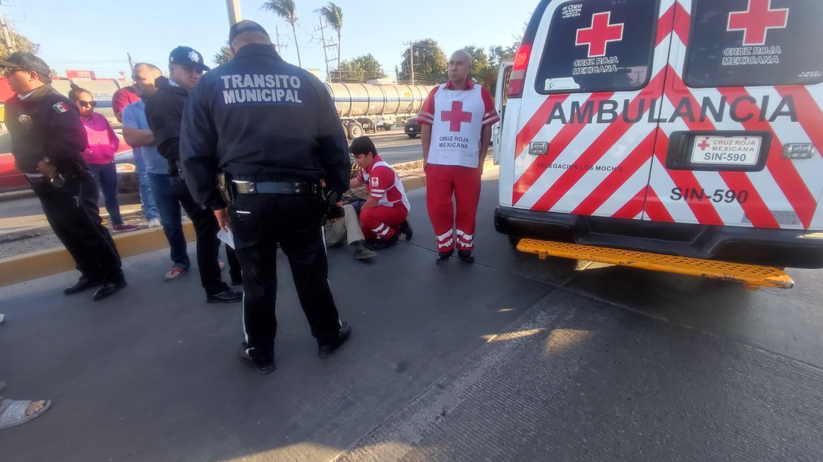 Adulto mayor es arrollado por el conductor de una camioneta en la carretera estatal Mochis- Topolobampo