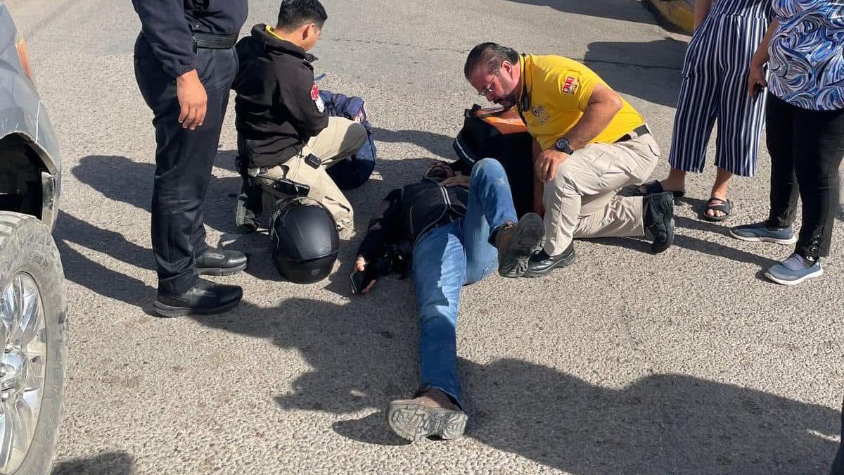 Camioneta arrolla a repartidor en el fraccionamiento Villa Verde, en Mazatlán