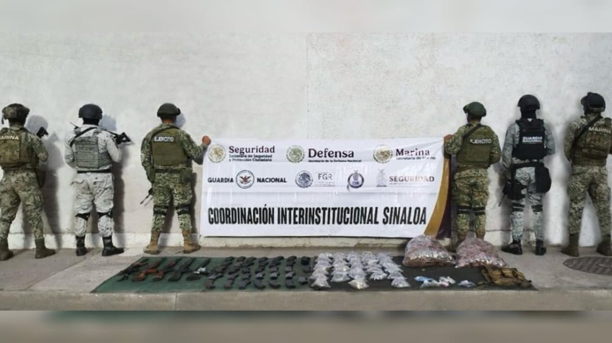 Aseguran vehículo con armas y drogas durante operativo en Mazatlán