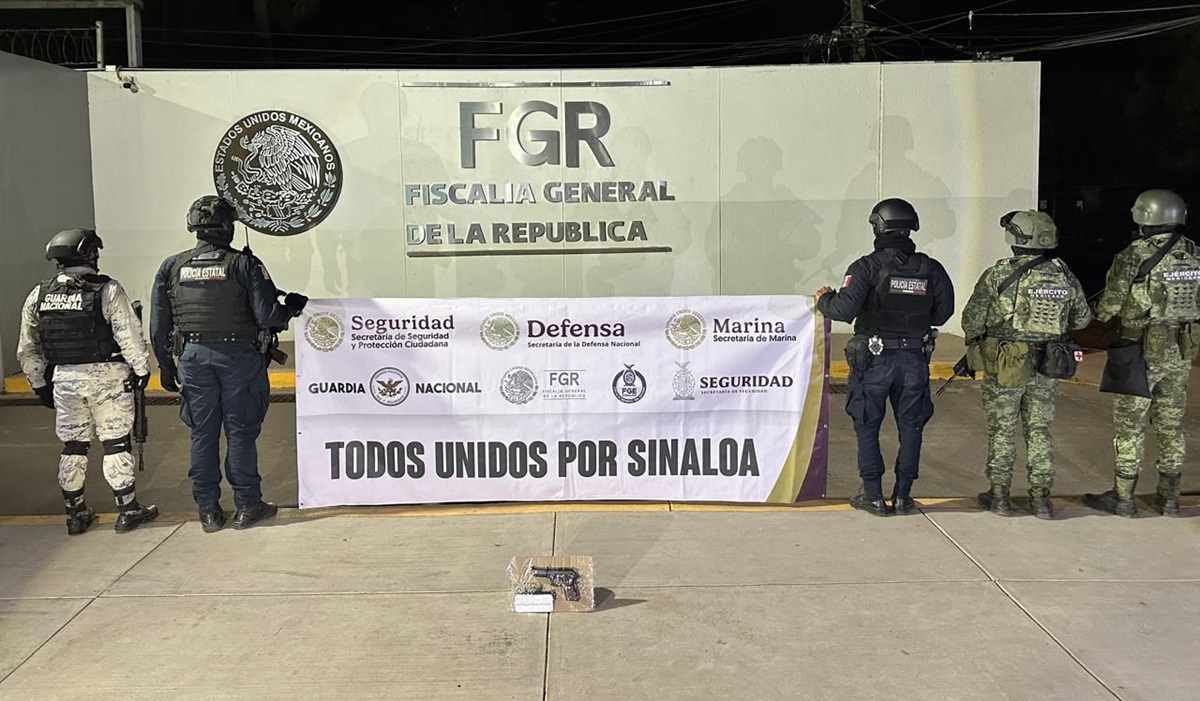 Hombre arroja arma de fuego y huye al notar la presencia de autoridades en la colonia San Benito de Culiacán