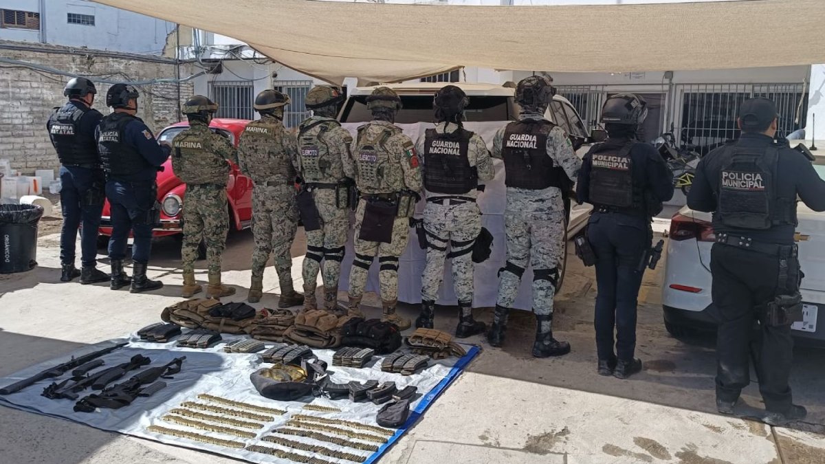 Aseguran tres fusiles de alto poder en Concordia durante operativo conjunto