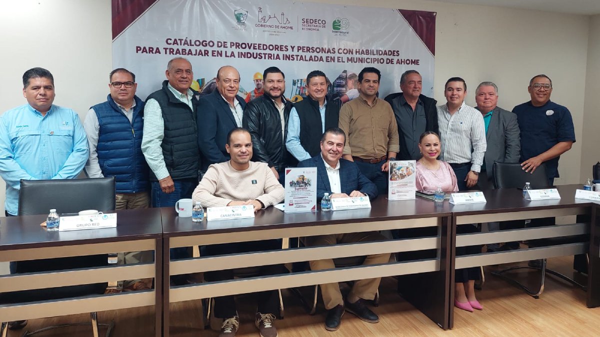 Arranca el Programa Municipal “Catálogo de Proveedores y Personas con Habilidades para Trabajar en la Industria de Ahome”