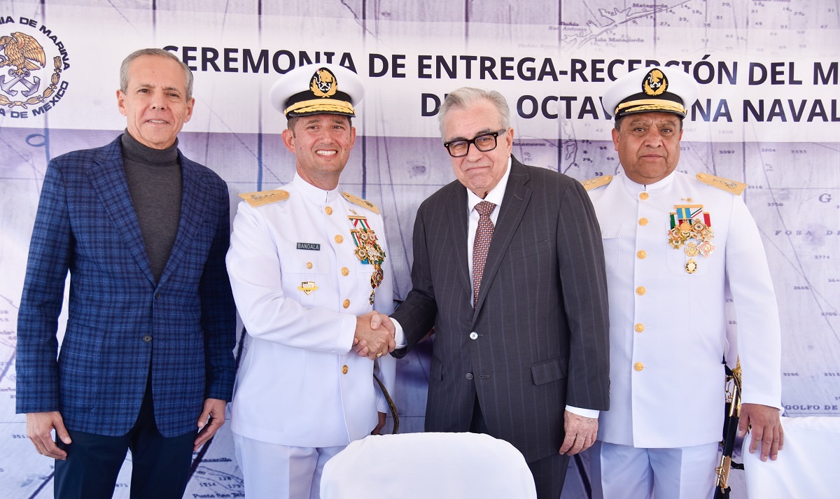 La Octava Zona Naval del Puerto de Topolobampo tiene nuevo mando: Asume el cargo Saúl Bandala