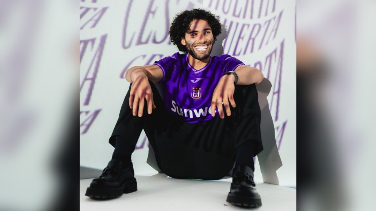 César “Chino” Huerta es presentado por el Anderlecht de Bélgica