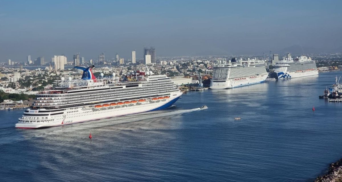 Aseguran que Mazatlán consolida su liderazgo turístico como destino de cruceros por resultados del 2024