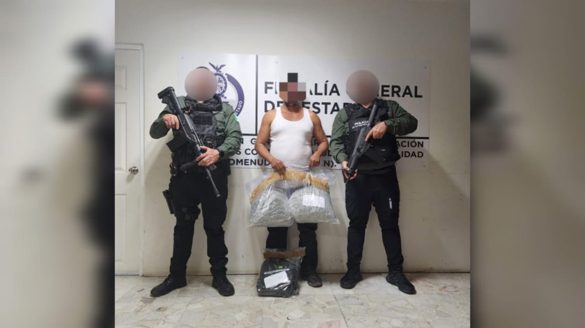 Reporta FGE a dos detenidos en distintos hechos y droga asegurada en Barrancos, en Culiacán