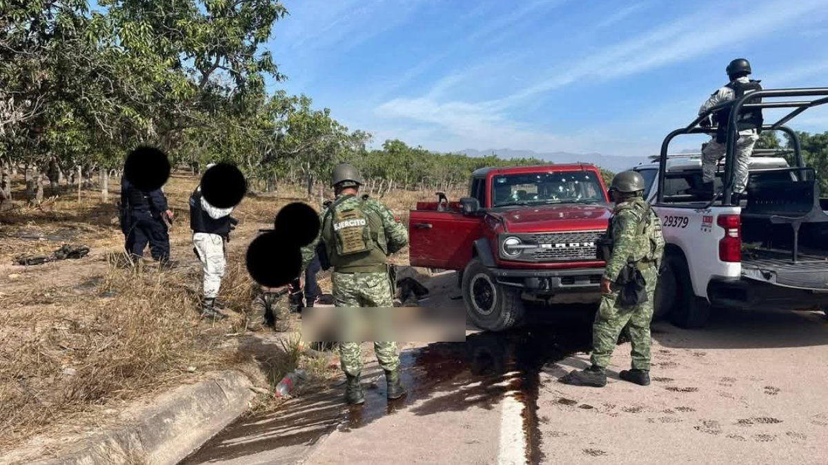 Detienen a seis hombres armados y aseguran vehículo robado en operativo conjunto en Escuinapa