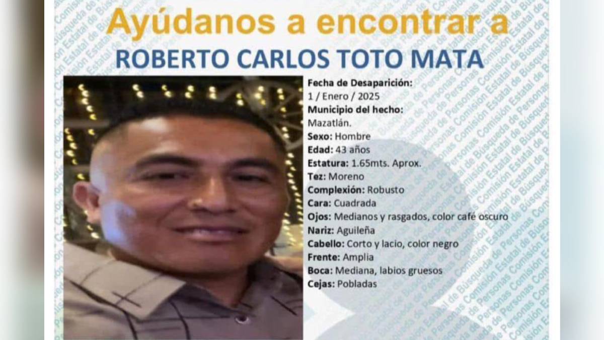 Desaparece policía estatal en Mazatlán, no lo encuentran desde el 1 de enero