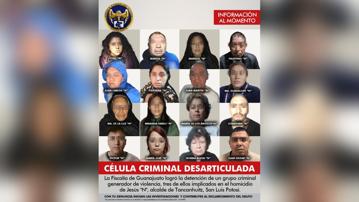 Golpe a la delincuencia: Fiscalía de Guanajuato desarticula red criminal en San Luis Potosí