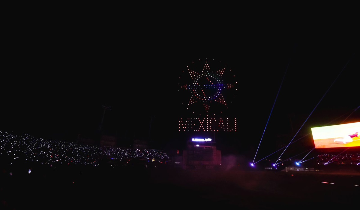 Inauguran la Serie del Caribe Mexicali 2025 con espectacular show de drones y luces