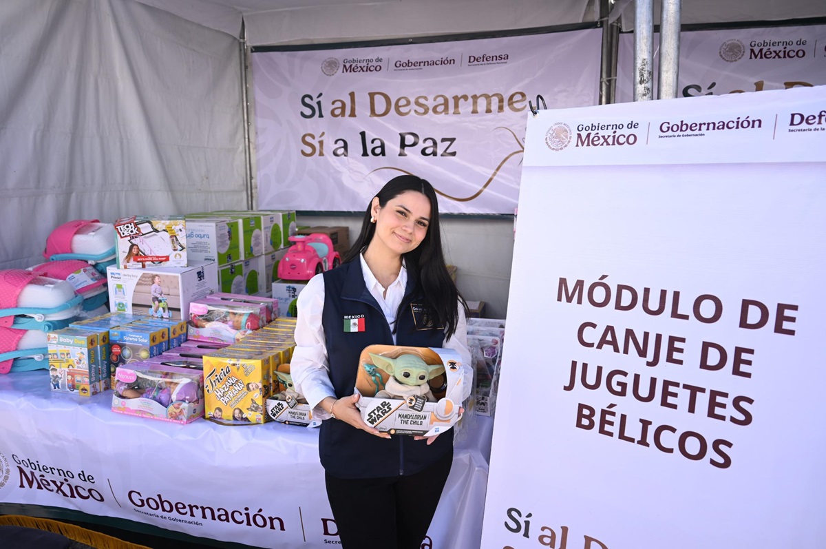 Niños podrán intercambiar juguetes bélicos por educativos con el programa ‘Sí al desarme, Sí a la paz’: Sheinbaum