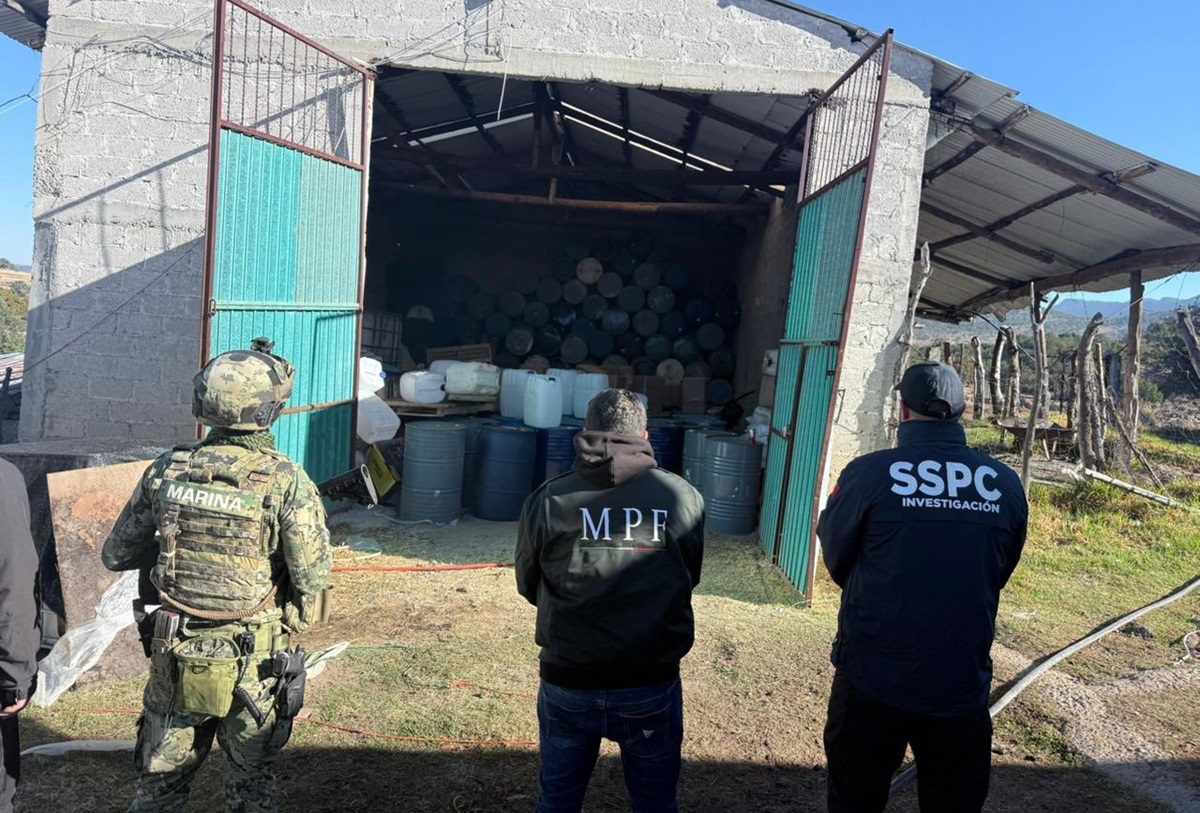 SSPC ‘revienta’ 2 laboratorios en Puebla y Tlaxcala, perteneciente a grupo criminal de Sinaloa; detienen a 14