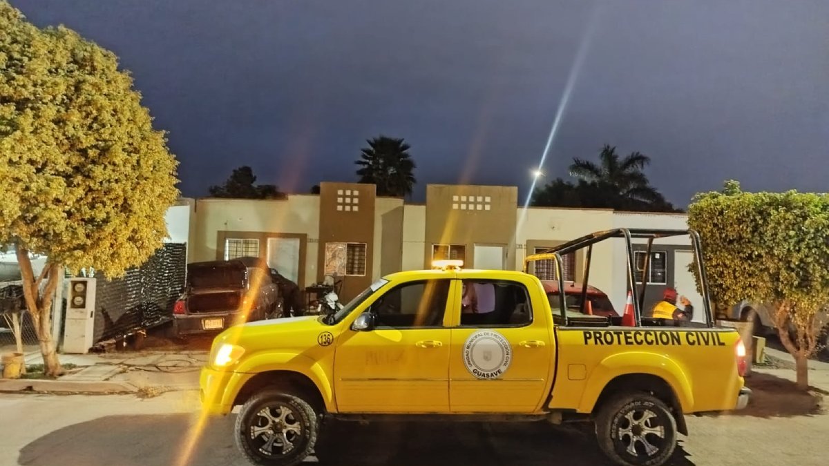 Fuga de gas en casa de Guasave deja a una mujer intoxicada
