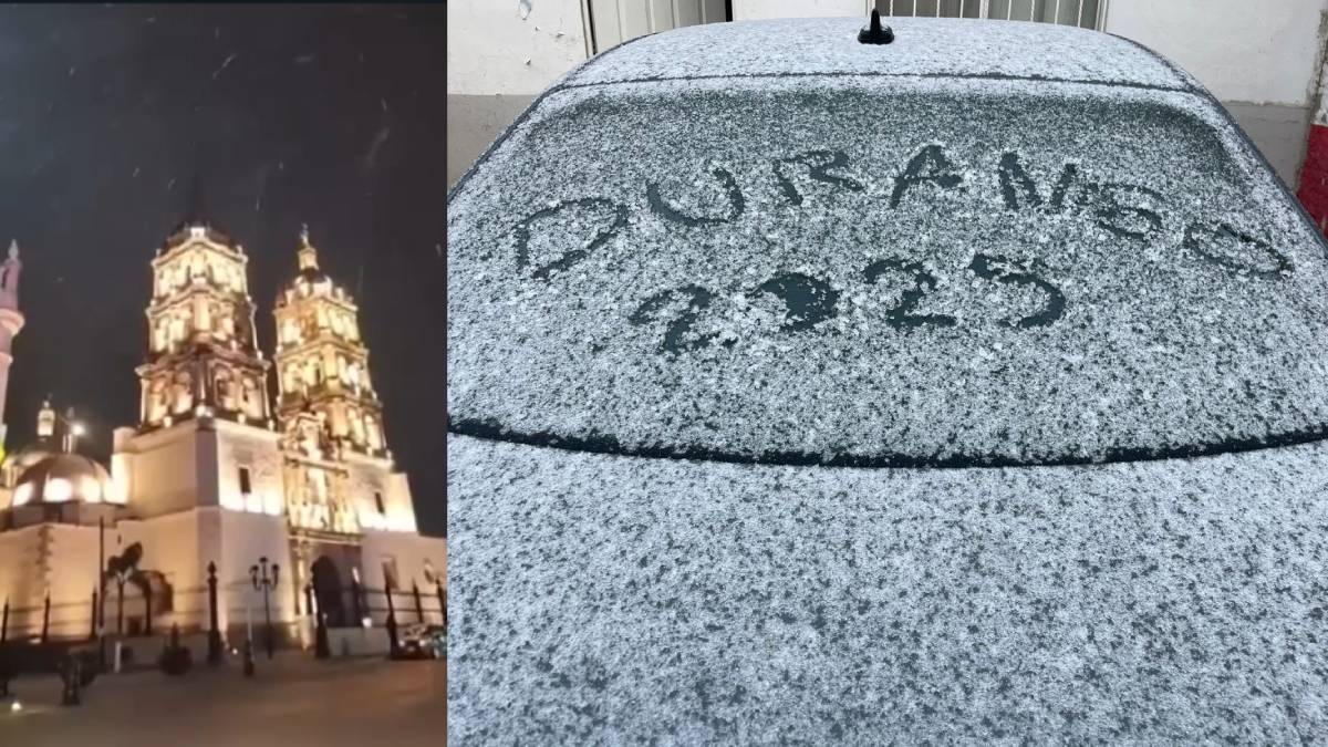 Duranguenses amanecen con nevada este sábado, la capital registra -2 grados