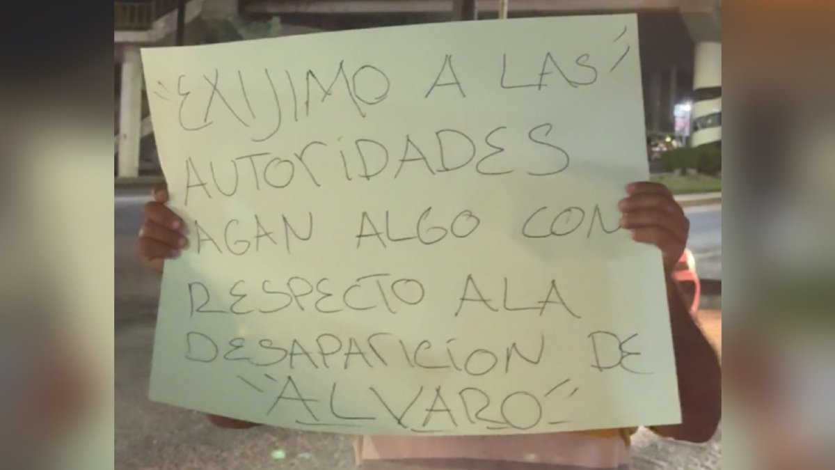 ‘Te queremos de regreso, Álvaro’: familiares y amigos de empresario desaparecido en Mazatlán protestan en Urías