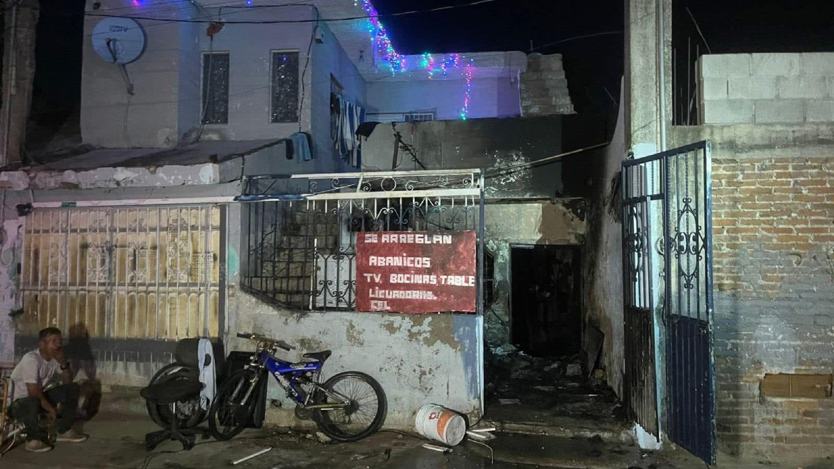 Se incendia casa habilitada como taller en la Lico Velarde de Mazatlán