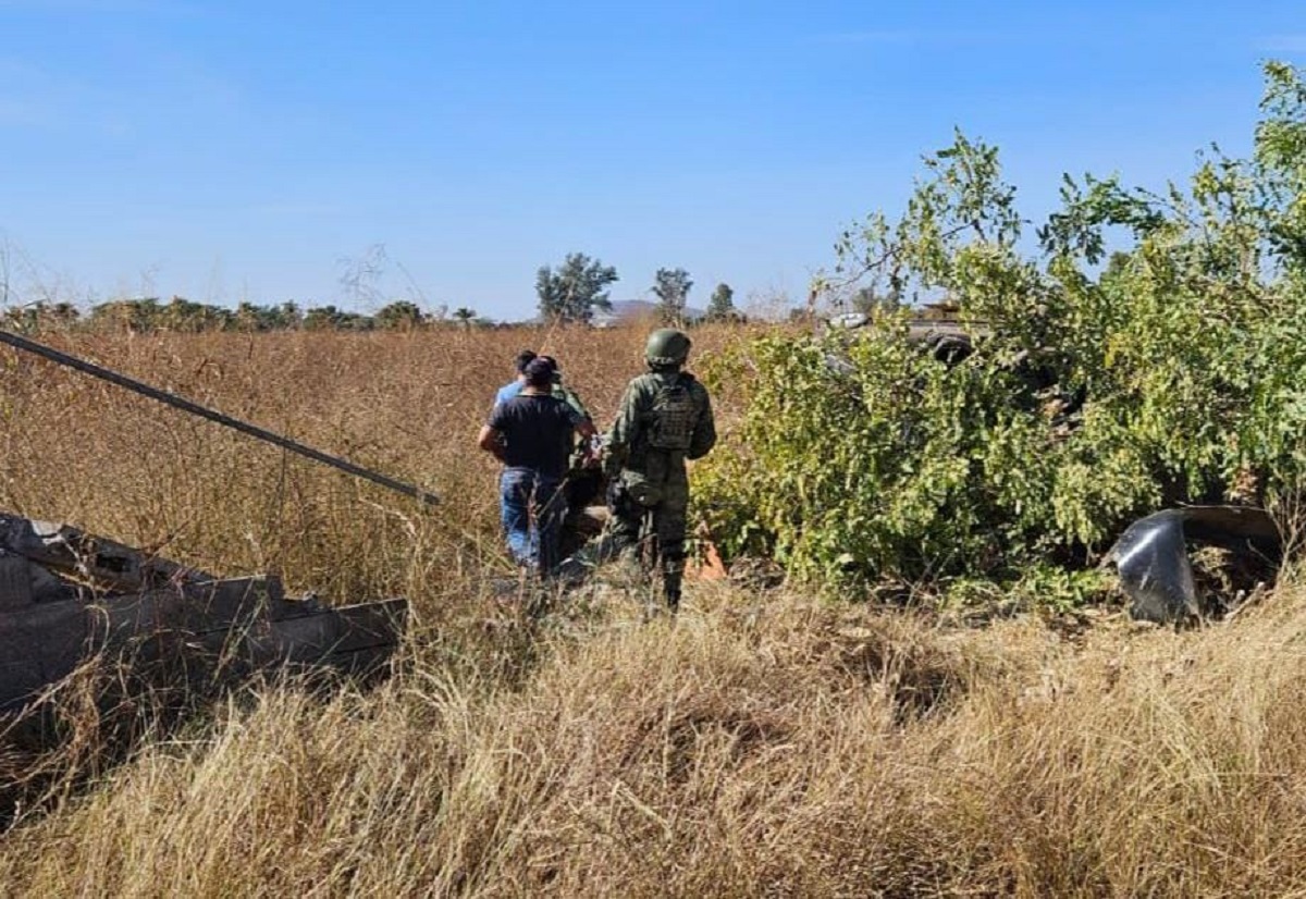 Volcadura en El Limón de Los Ramos de Culiacán deja un lesionado