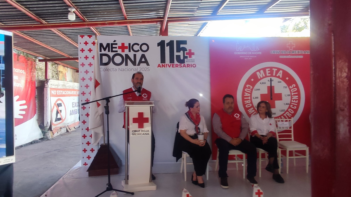 ‘Los Mochis Dona’ Cruz Roja Mexicana da banderazo a la Colecta Nacional 2025