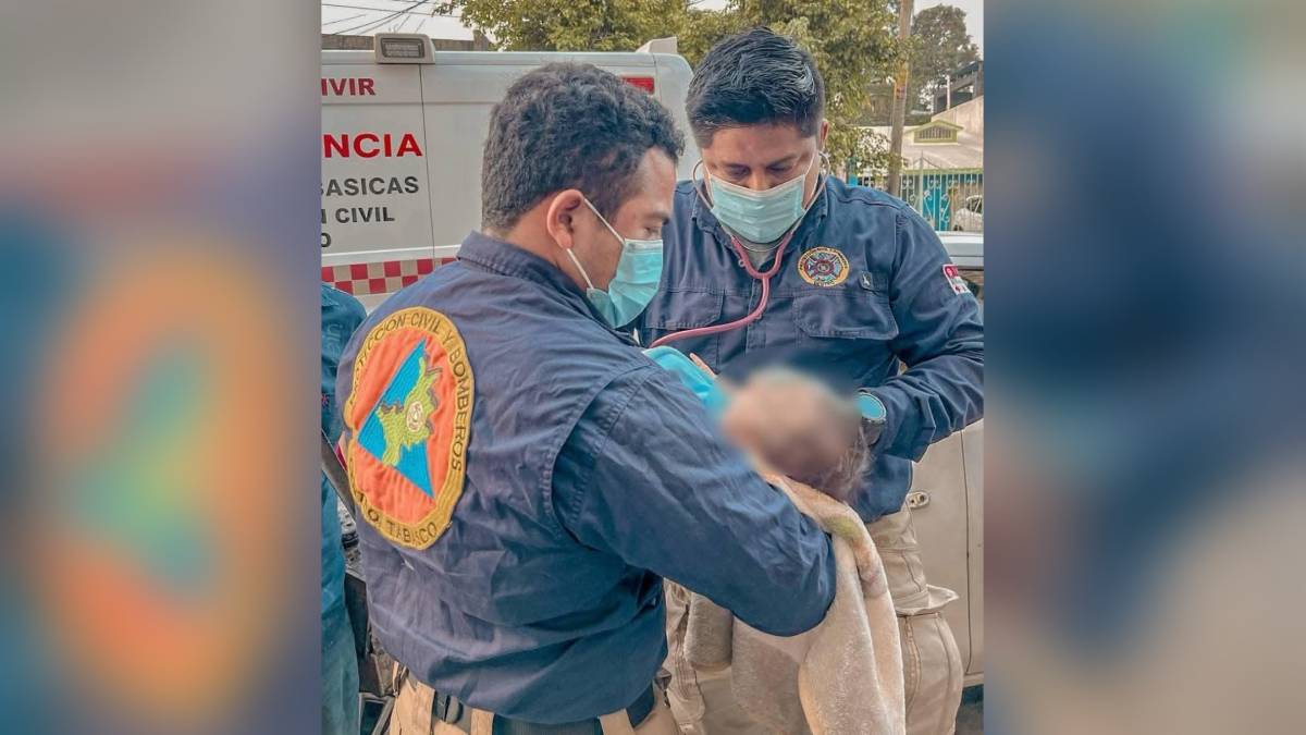 Rescatan a bebé de tres meses abandonado en colonia de Villahermosa