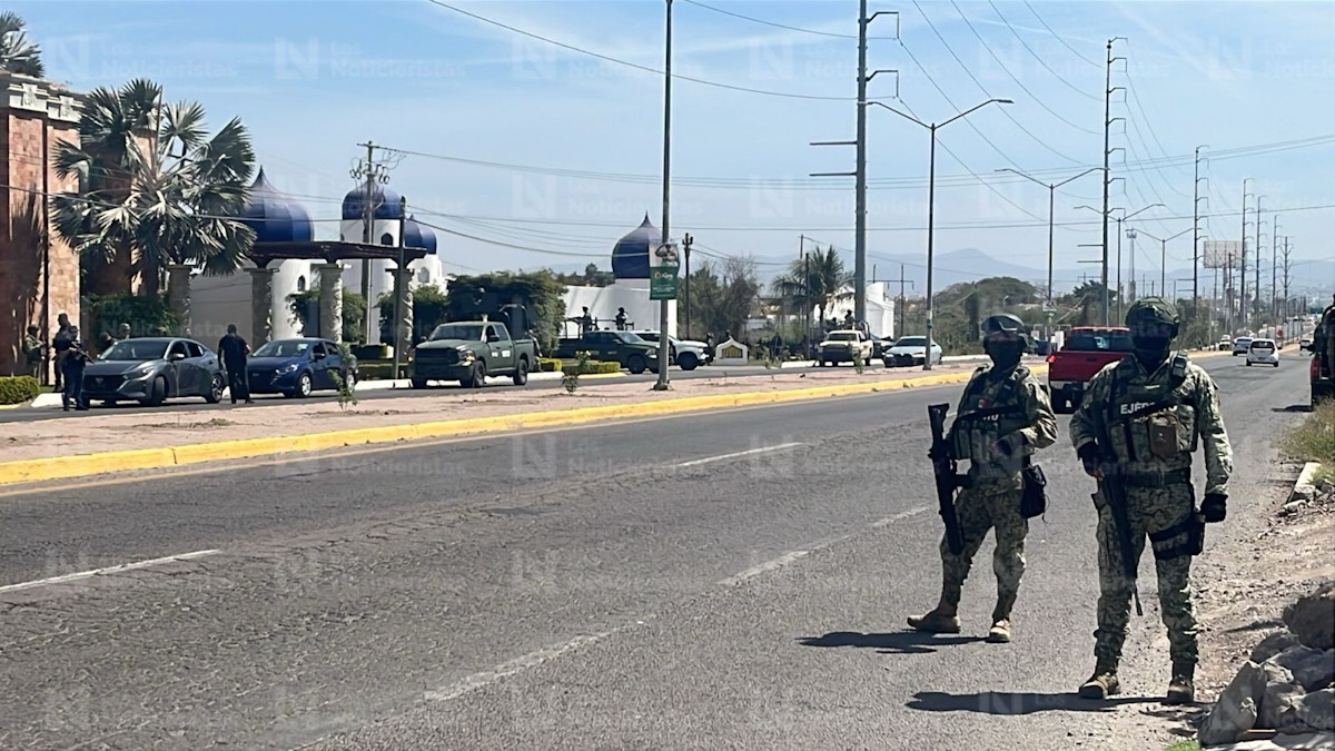 Fuerte operativo en la zona de moteles en la salida norte de Culiacán