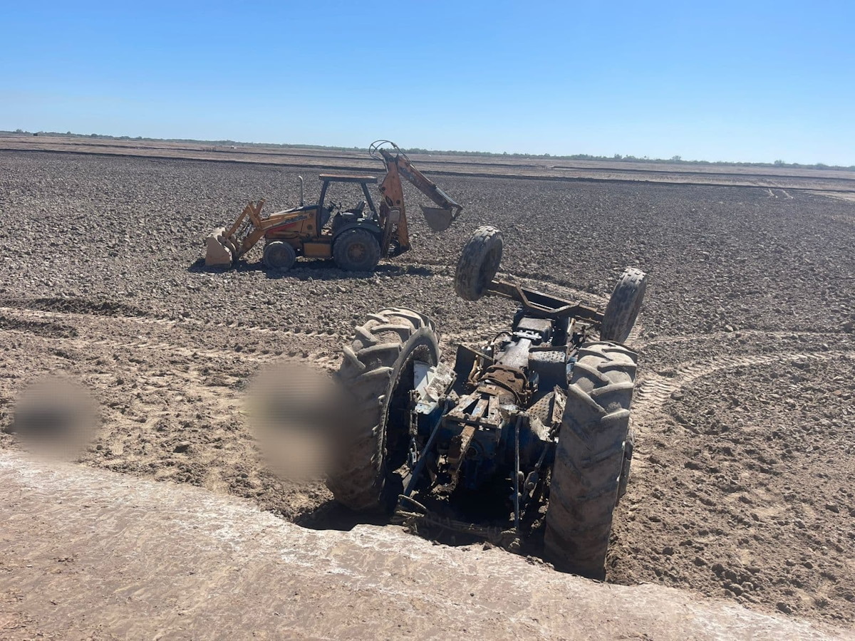 Trabajador de una granja acuícola pierde la vida tras ser aplastado por tractor en San Juan, Ahome