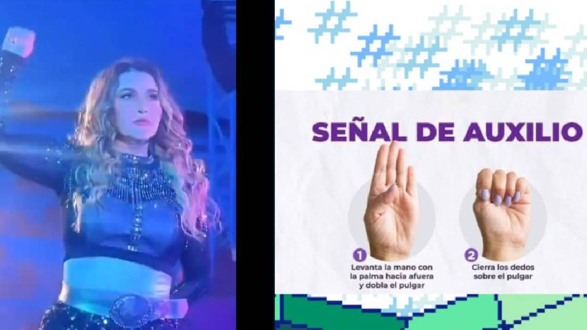 Alicia Villarreal: ¿Por qué hizo la señal de auxilio al terminar su concierto en Michoacán?