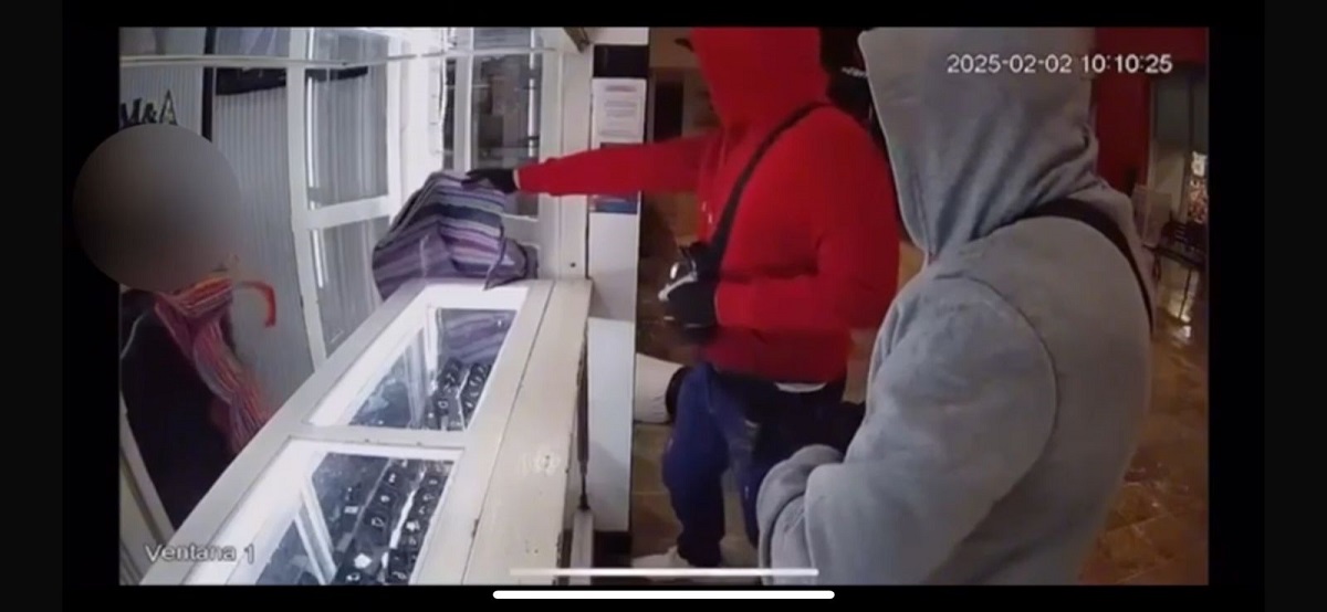¡Quedaron grabados en video! Asaltantes de robo millonario en joyería de La Campiña