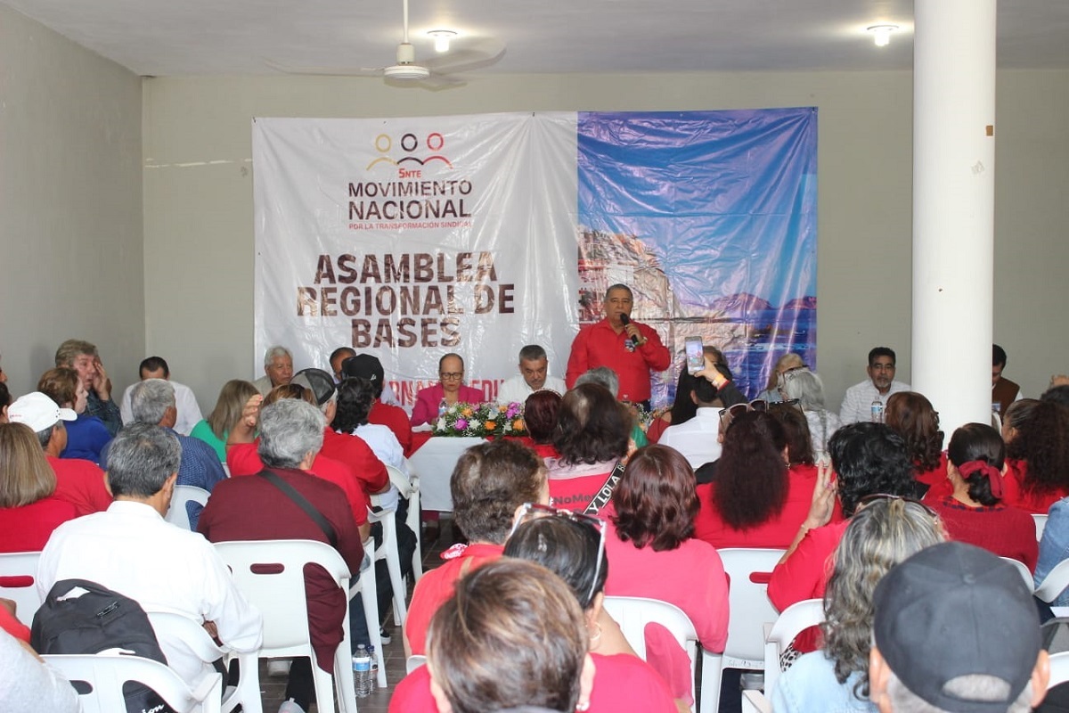 Maestros de SNTE celebran la Tercera Asamblea Regional de Bases en Mazatlán