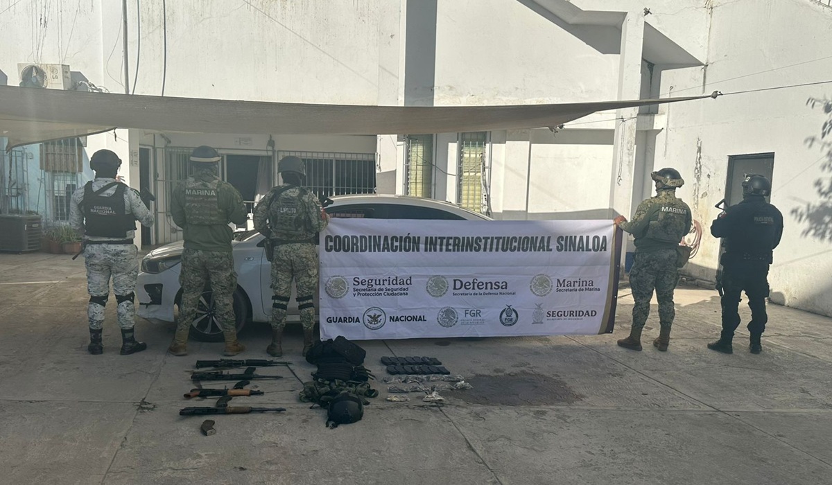 Aseguran vehículo, armamento y municiones en Mazatlán tras operativo