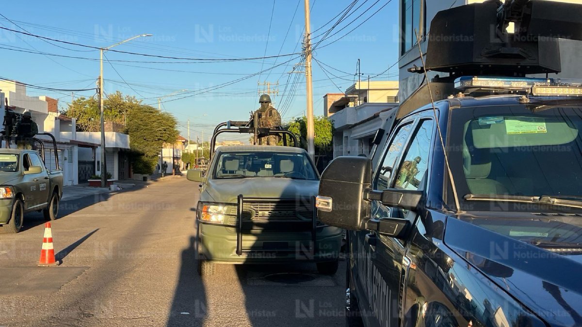 Ejército acordona y cierra calles donde capturaron a “El Güerito” en Las Quintas, Culiacán