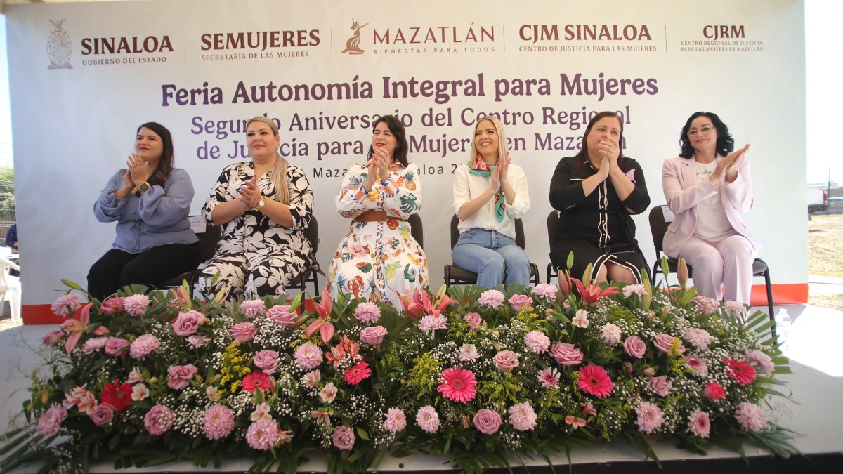 Conmemoran el 2do aniversario del Centro Regional de Justicia para las Mujeres en Mazatlán