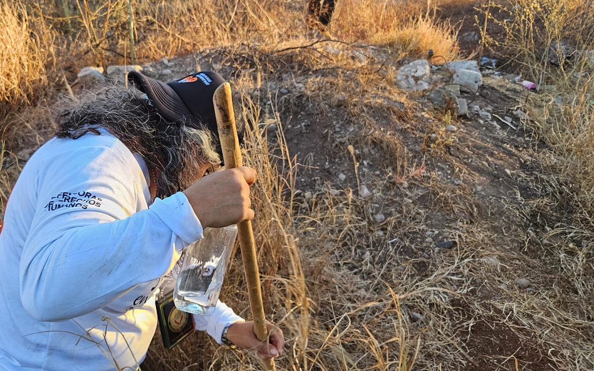Van cuatro osamentas encontradas al norte de Culiacán por Sabuesos Guerreras