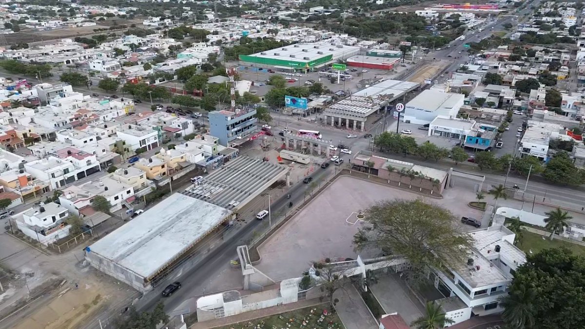 Supervisa Rocha Moya construcción de paso superior vehicular sobre Luis Donaldo Colosio y Munich