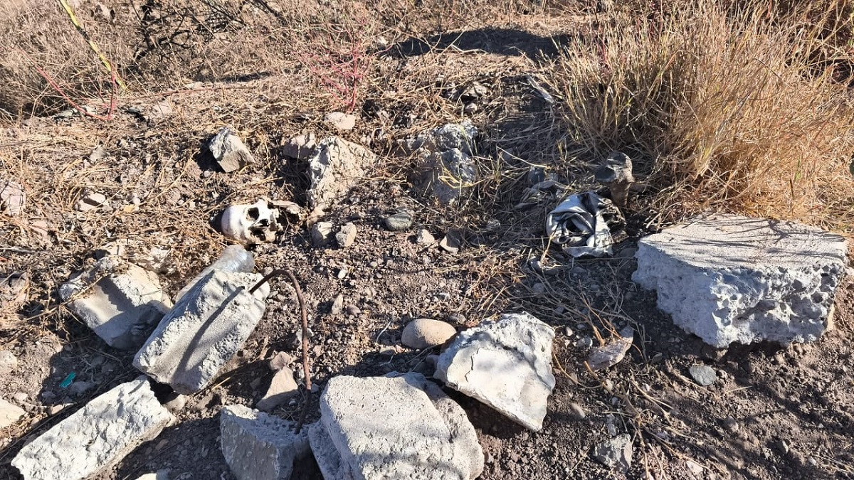 Encuentran dos cráneos humanos y restos óseos al norte de Culiacán
