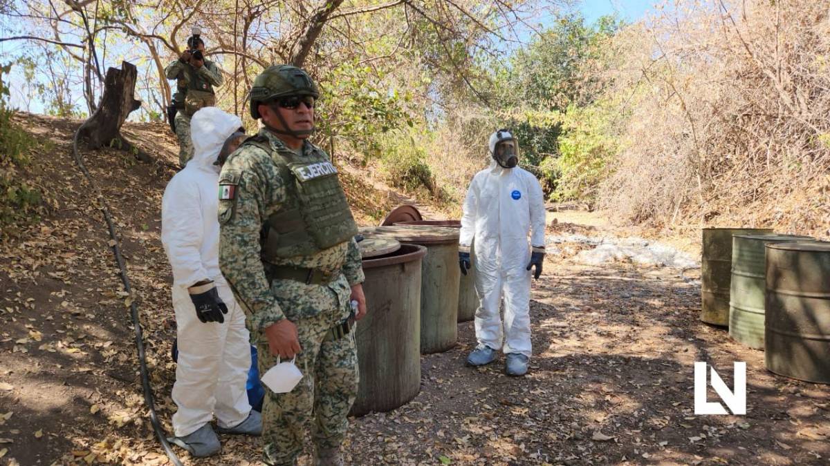 Aseguran 9 ‘narcolaboratorios’ más en Culiacán, Cosalá y Mocorito