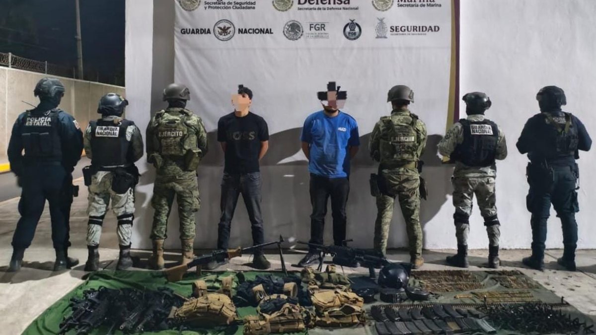 Tras enfrentamiento en Limón de Los Ramos detuvieron a 2 personas, 4 vehículos asegurados y 9 armas largas