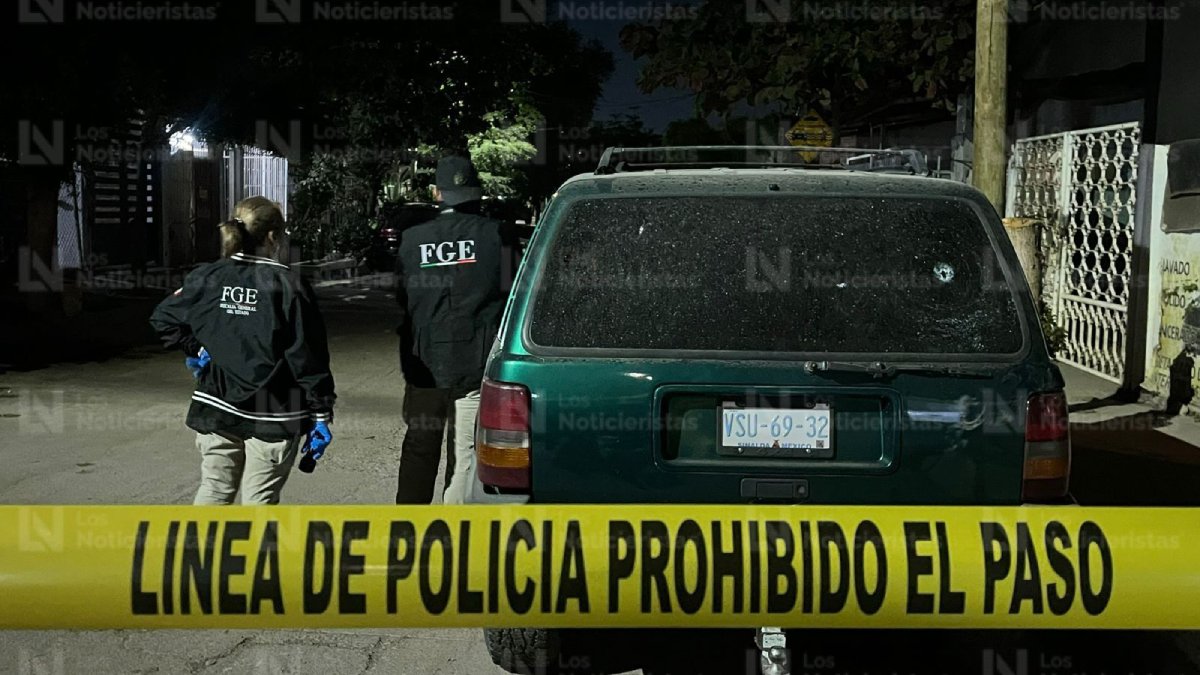 Dos vehículos baleados y un herido con esquirla en la cabeza tras disparos al oriente de Culiacán