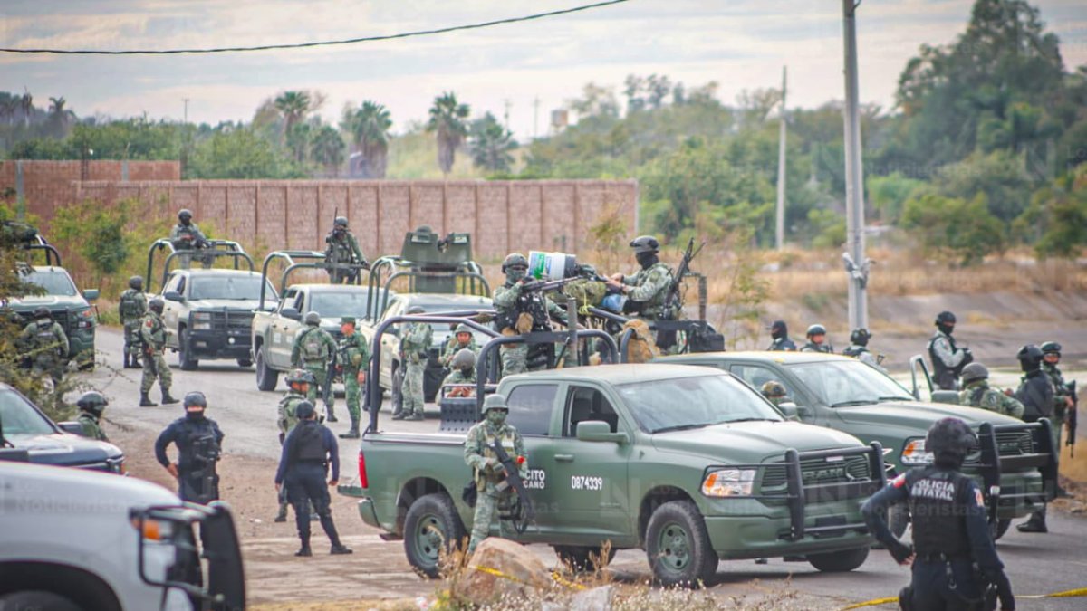 Enfrentamiento entre civiles armados y autoridades en El Limón de Los Ramos, Culiacán