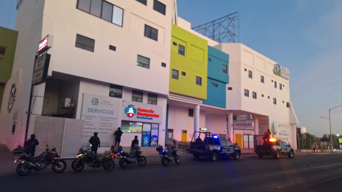 ¡Hubo disparos! Grupo armado intenta rematar a paciente en clínica particular de Culiacán