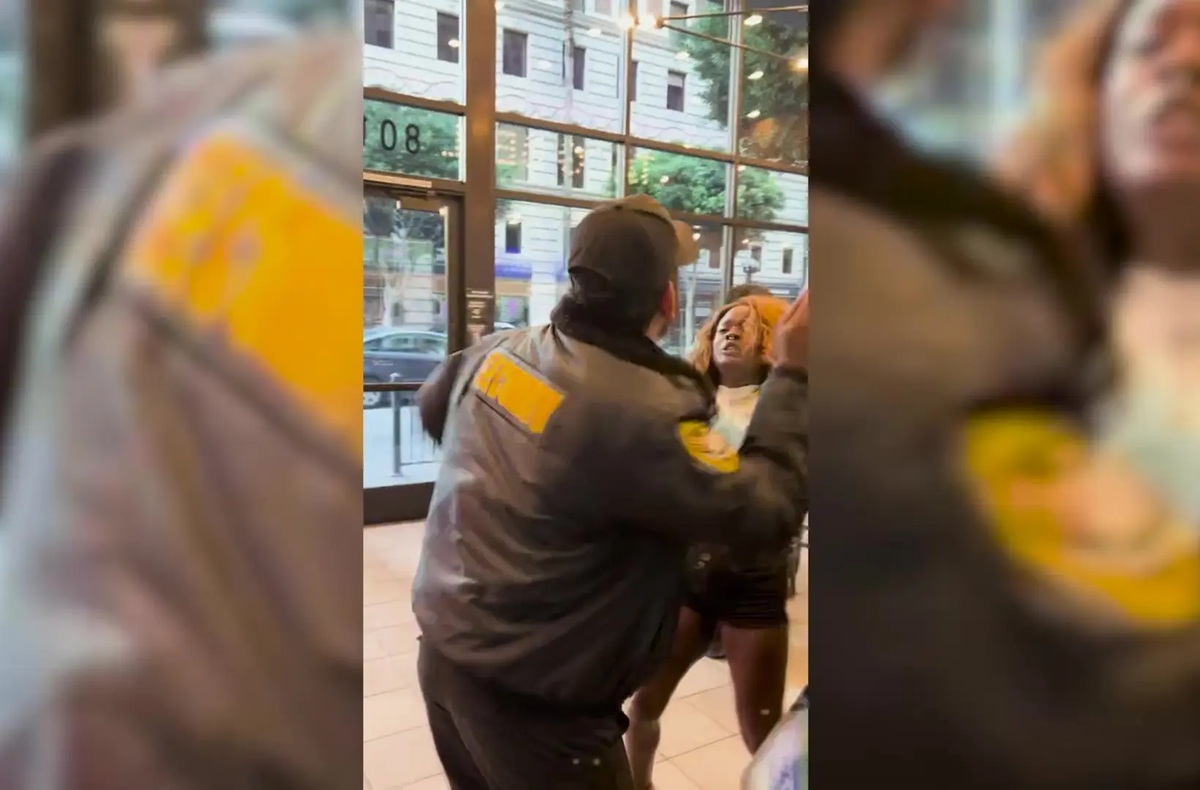 Viral | Guardia de seguridad de Taco Bell abofetea a mujer afroamericana sin razón aparente, en L.A.
