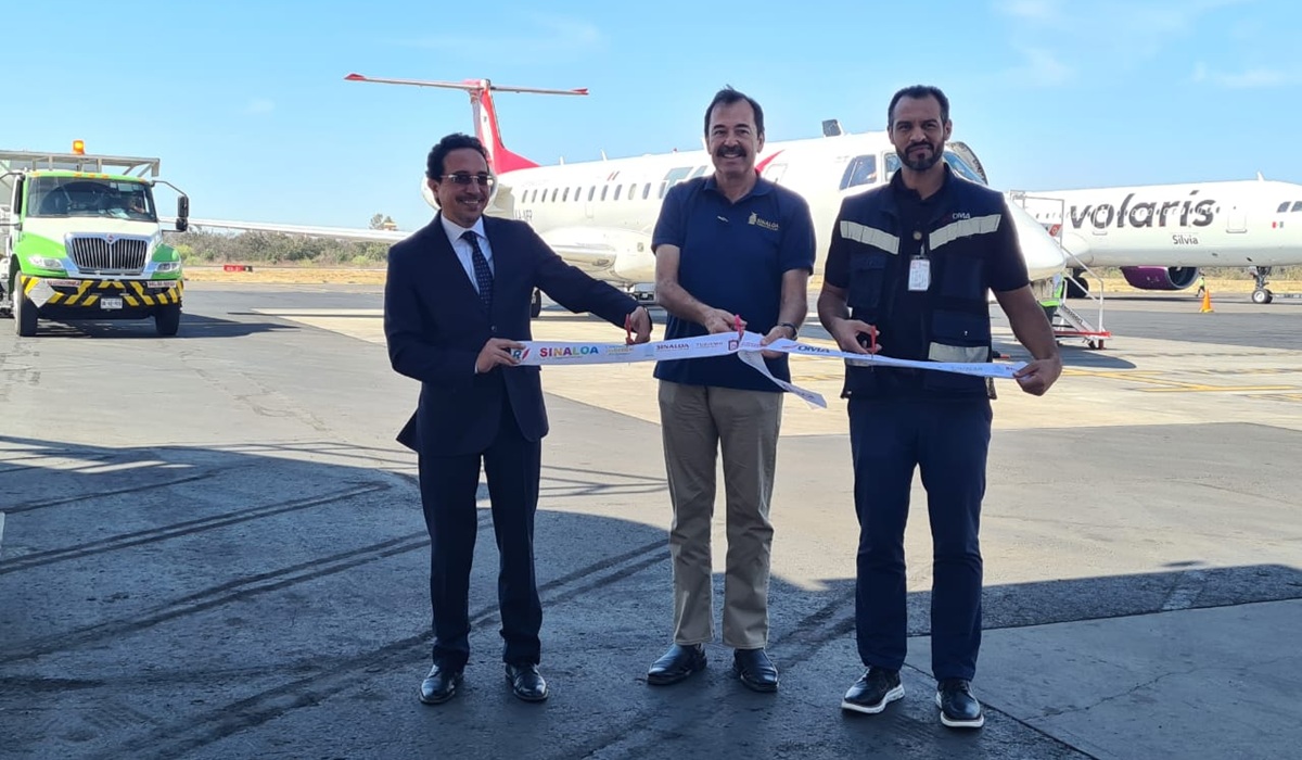 Inauguran ruta aérea Culiacán-La Paz; habrá 4 salidas a la semana