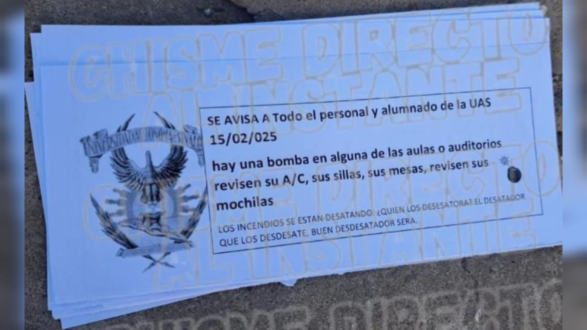 Realizan llamada al 911 alertando de explosivo en facultad de la UAS; autoridades revisan y descartan riesgo