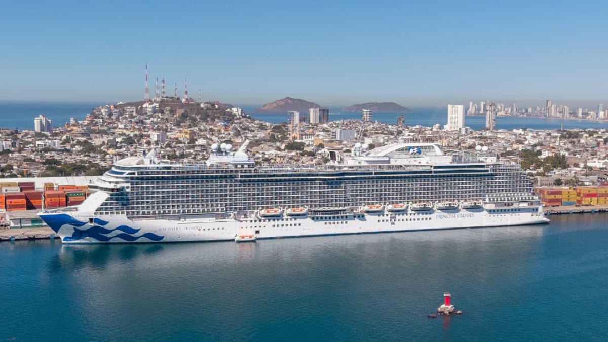 Mazatlán recibe al primer crucero de febrero: el Discovery Princess